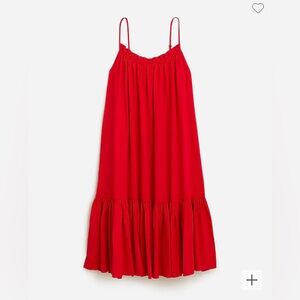 J Crew Ruffle Beach Dress in Airy Gauze NWT